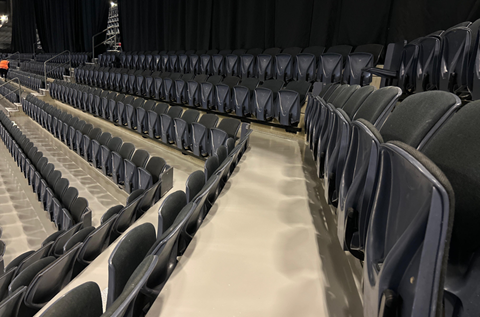 Spark Arena Bleacher Upgrade With Flowcoat OP